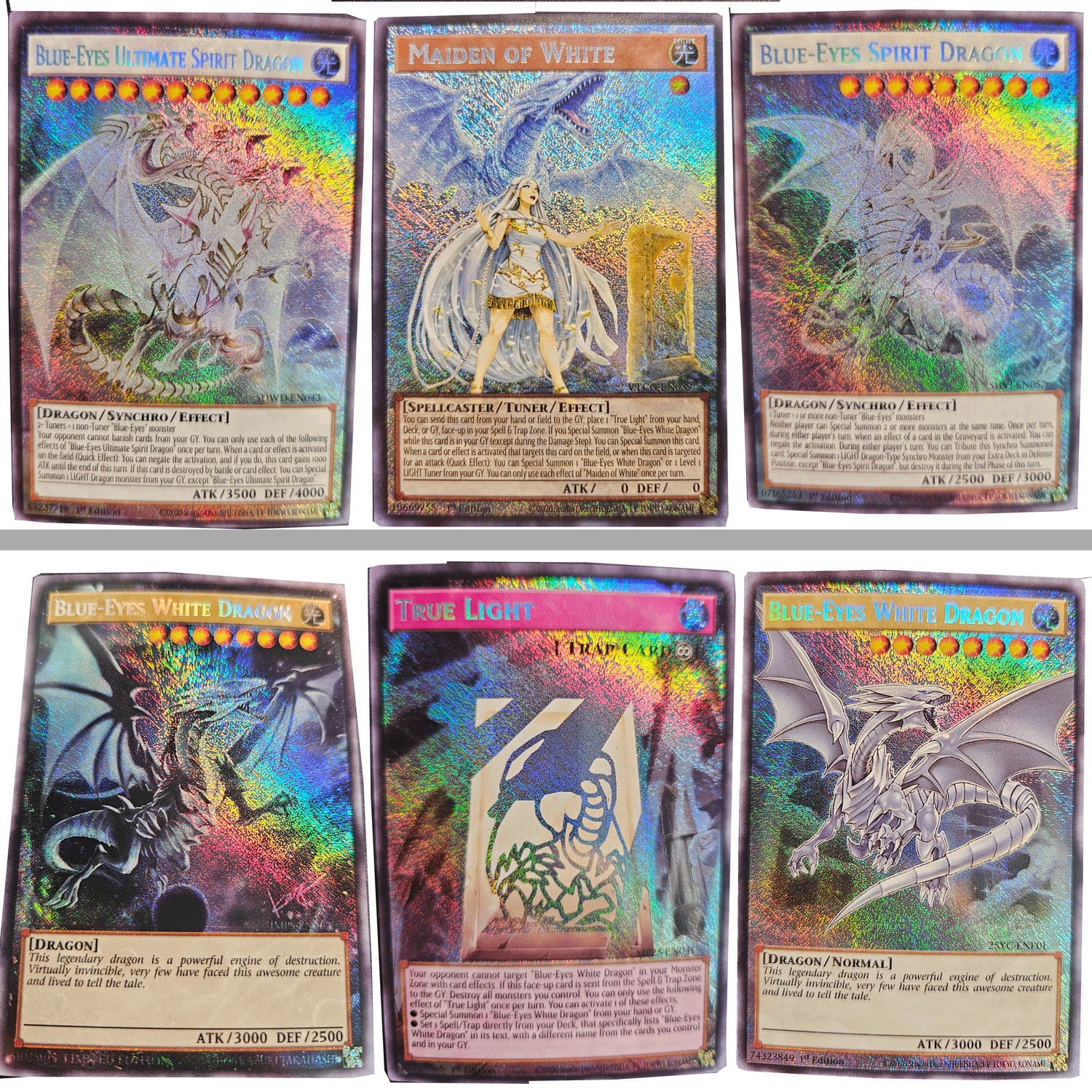 Set: Blue-Eyes (Extended Art) - White Dragon + Ultimate Spirit